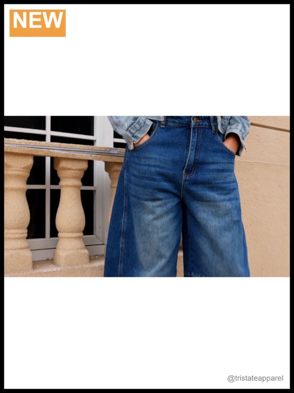 Wide Leg Mid Rise Baggy Boyfriend Jeans Y2k Denim Ankle Pants - Picture 6 of 6